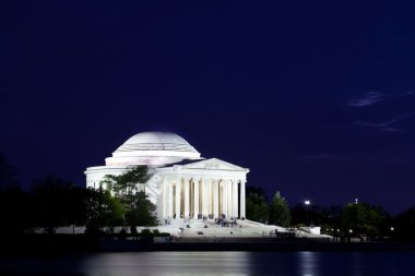 Jefferson Memorial in Washington DC at Dusk clipart