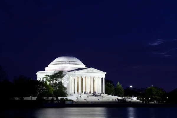 Jefferson památník ve Washingtonu za soumraku — Stock fotografie