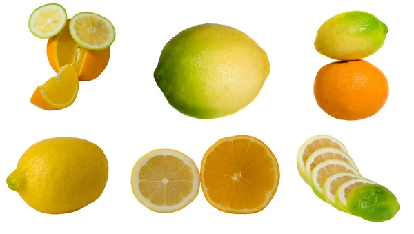 Collage van citrus — Stockfoto