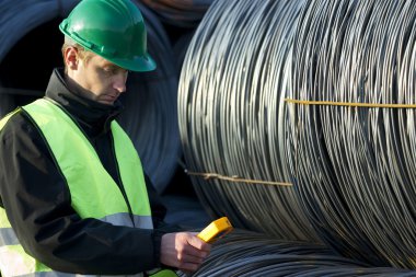 Geiger sayacı kablo tel ile seyir gözetmen rulo
