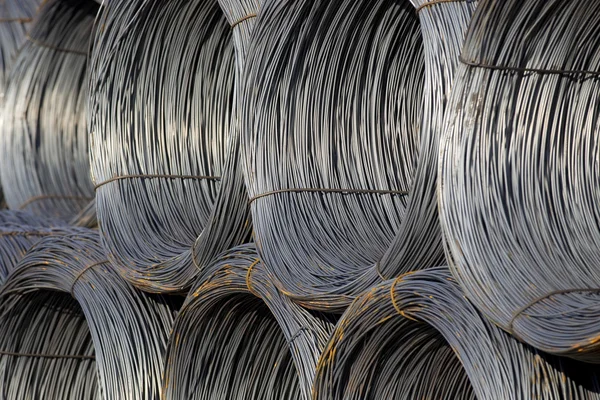 Cable Wire Rolls Kept Together — Stock Photo, Image
