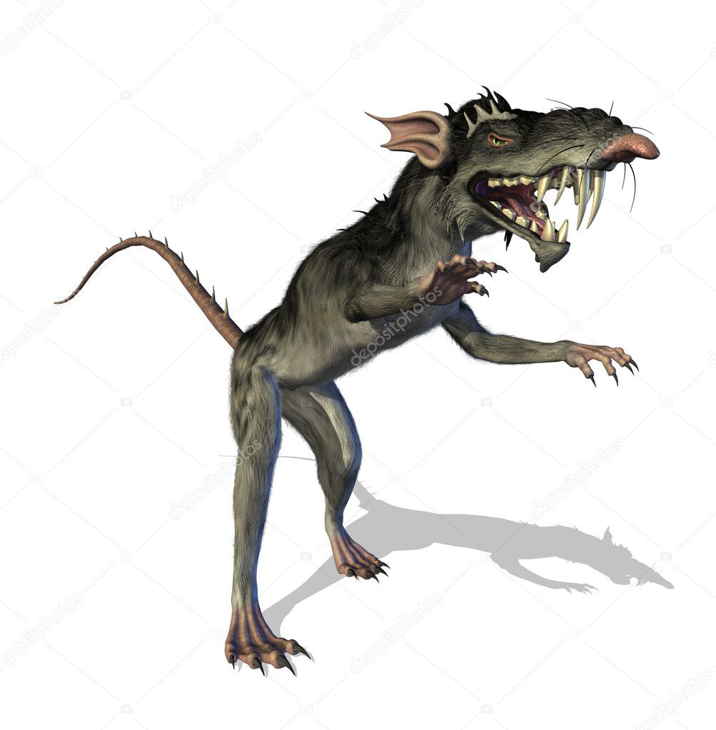 Demonic Mutant Rat — Stock Photo © AlienCat #8280561