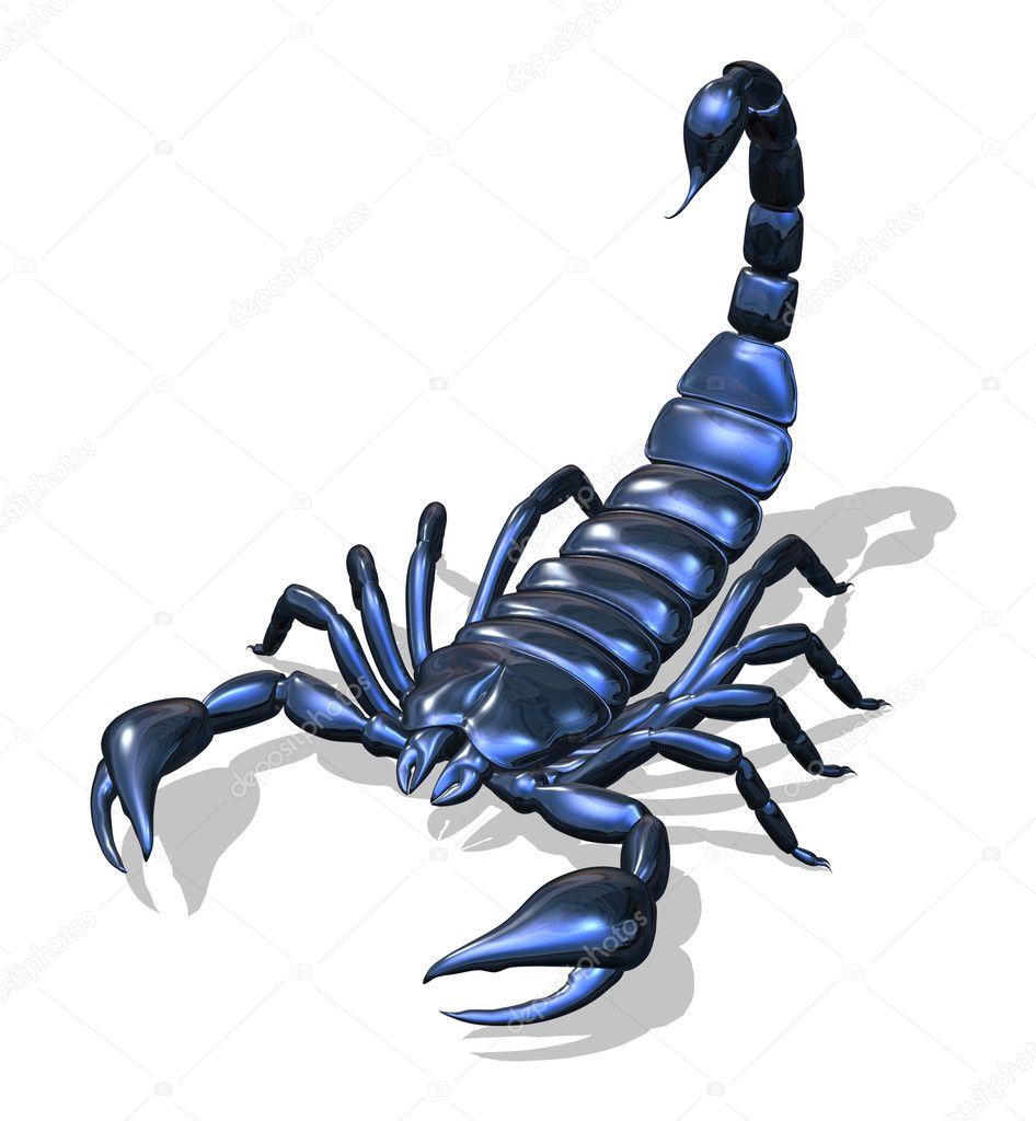 Blue Metallic Scorpion — Stock Photo © AlienCat #8295286