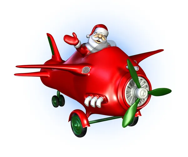 Santa Flying A Plane Banner Stock Photo HitToon 4728010