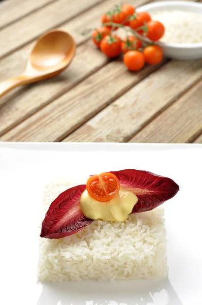 Vegetariánská rýže dort — Stock fotografie
