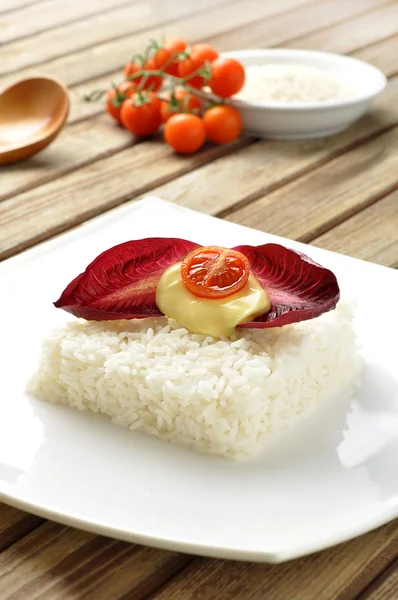Vegetarischer Reiskuchen — Stockfoto