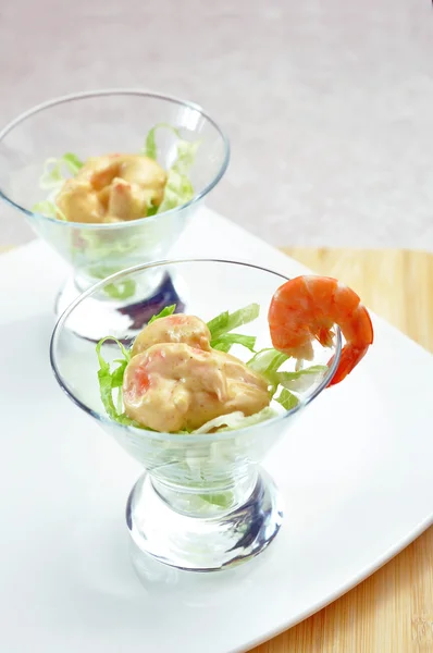 Cocktail di gamberi - Shrimps-Cocktail — Stockfoto