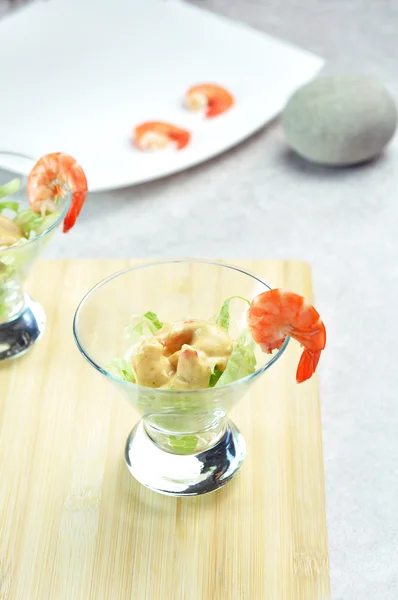 Cocktail di gamberi - Shrimps-Cocktail — Stockfoto