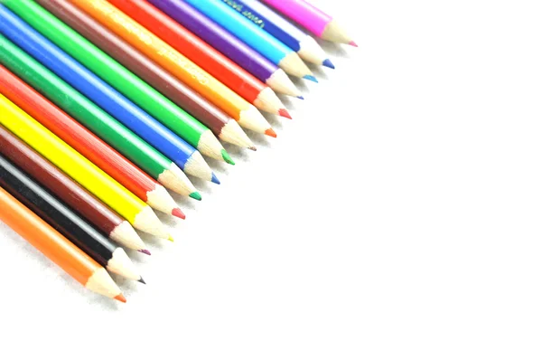 Lápis fundo do arco-íris — Fotografia de Stock