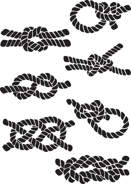 Set of knots — Stock Vector