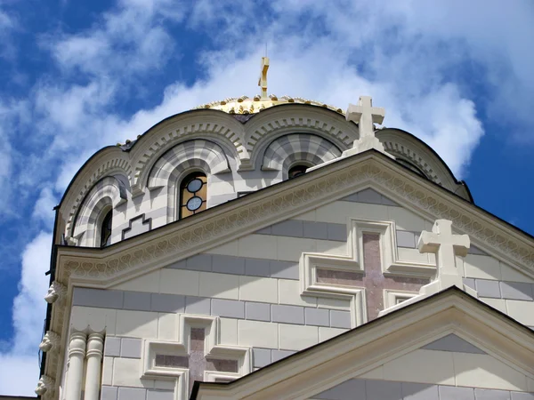 Dôme de la cathédrale Saint-Vladimir à Sébastopol — Photo