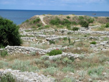 chersonesus antik kenti Kalıntıları.