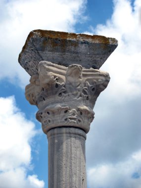 Pillar of the ancient city of Chersonesus. clipart