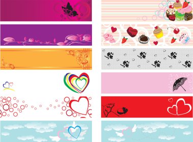 Banner Valentine's Day clipart