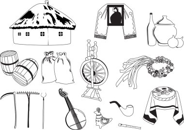 Ukrainian characters clipart