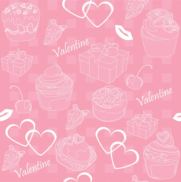 Valentines Day Background — Stock Vector