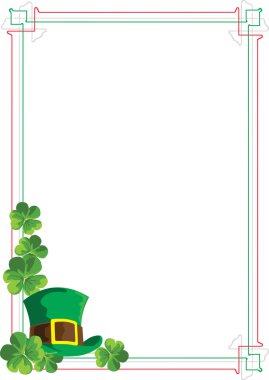 Frame Saint Patrick clipart