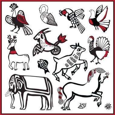 Russian folklore image clipart