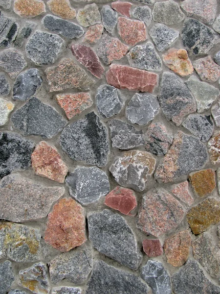 Цветная каменная стена — стоковое фото