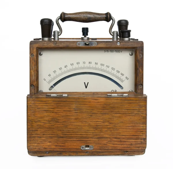 Ancient voltmeter. — Stock Photo, Image