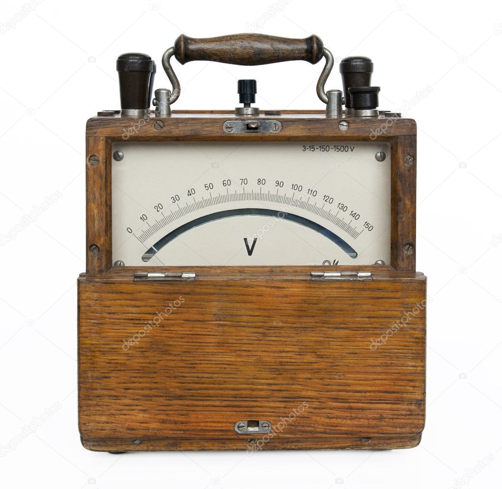 Ancient voltmeter.