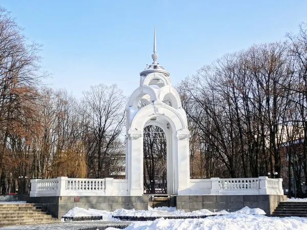 哈尔科夫乌克兰喷泉 图库照片