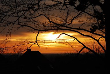Sonnenuntergang über Marschacht