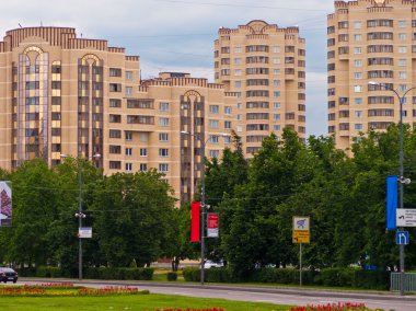 Residence quarter, Russia clipart