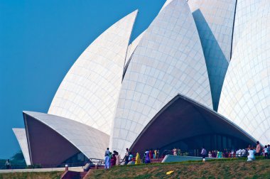 Lotus Temple, Delhi, India. clipart