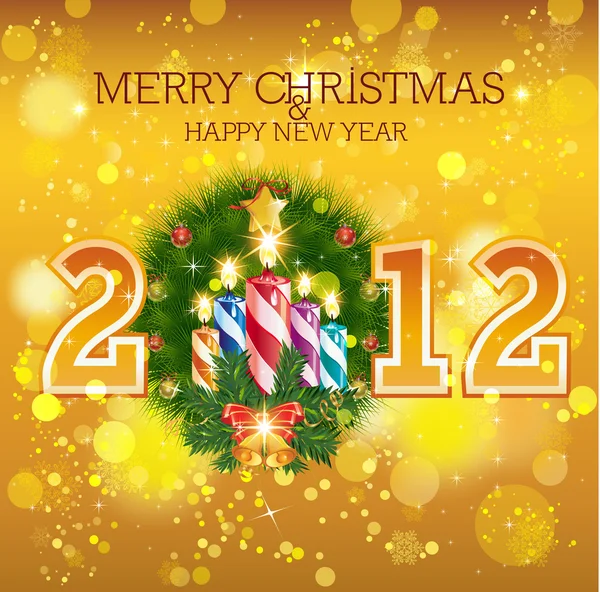 Veselé Vánoce & šťastný nový rok Royalty Free Stock Ilustrace