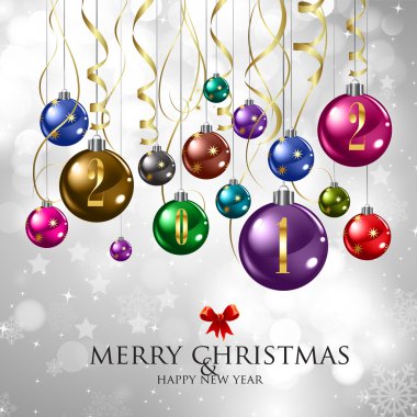 Merry Christmas & Happy New Year clipart