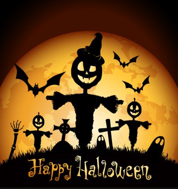 Happy Halloween card clipart