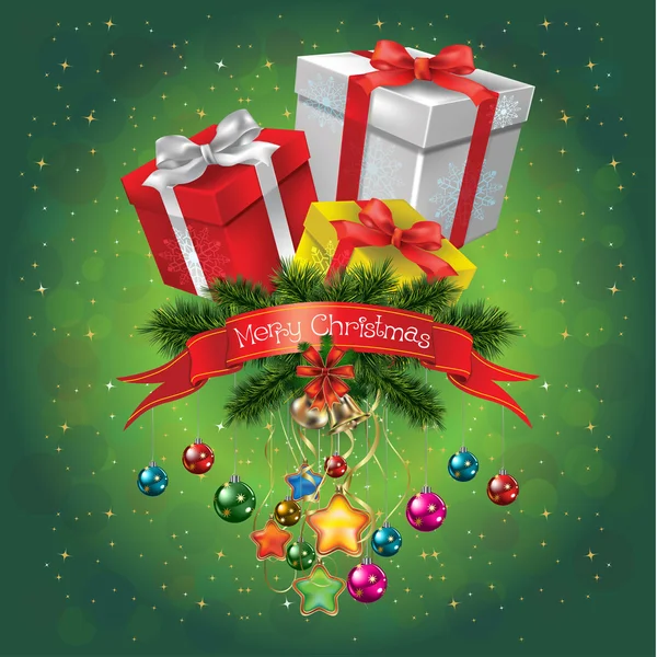Joyeux Noël & Bonne année 2012 — Image vectorielle