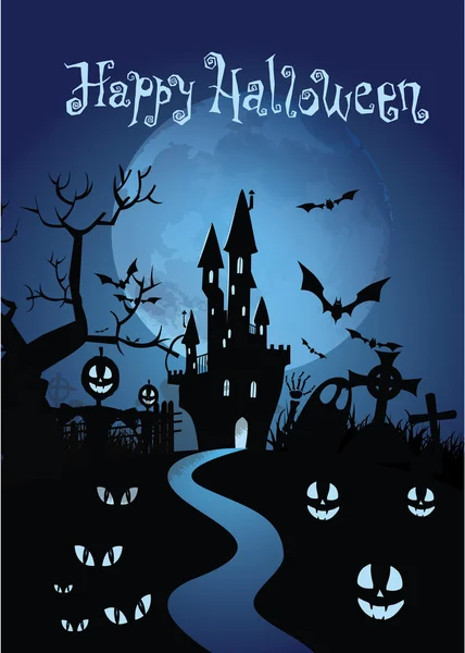 Feliz tarjeta de Halloween — Archivo Imágenes Vectoriales