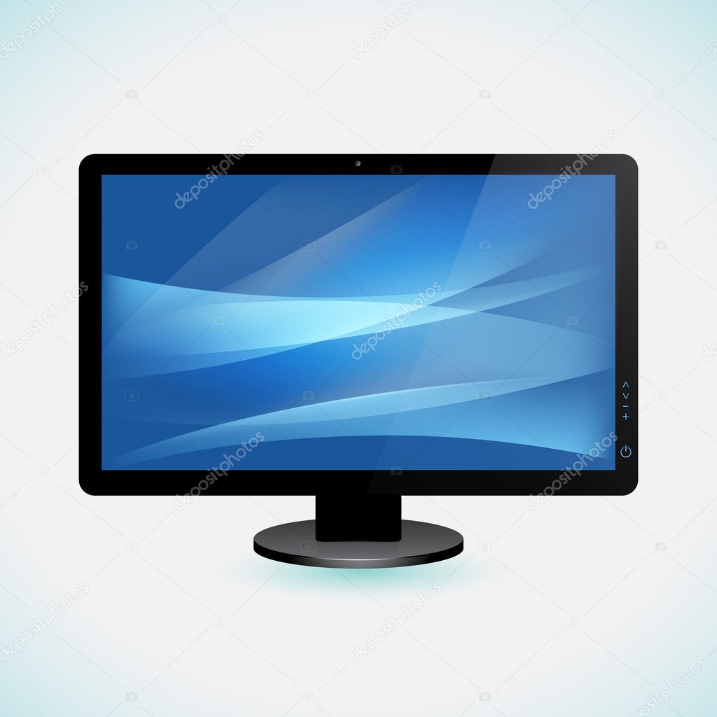 Balck TV, LCD, Monitor