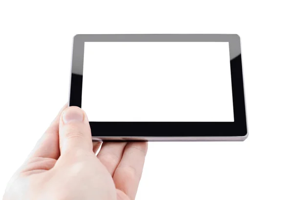 Tablet in de hand — Stockfoto