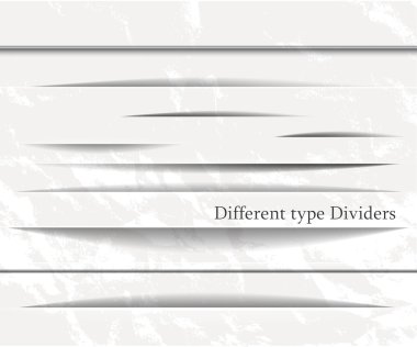 Divider elements in the white style
