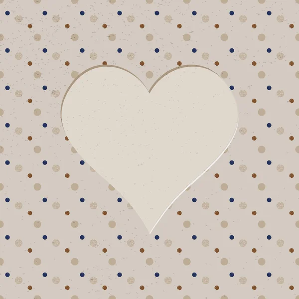 Fond grunge sans couture avec élément coeur — Image vectorielle