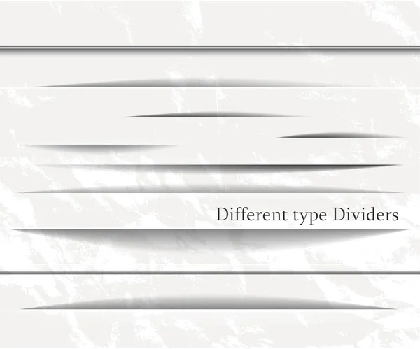 Elementos divisores en el estilo blanco — Archivo Imágenes Vectoriales