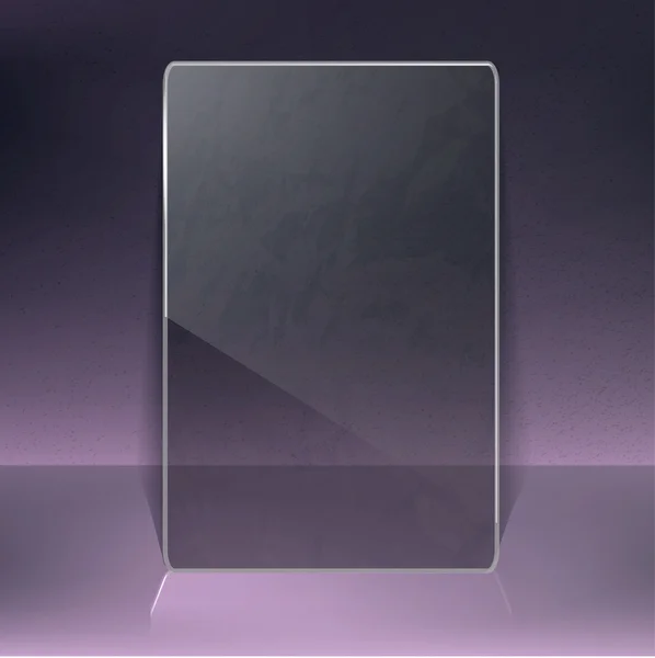 Blankt glas broschyr — Stock vektor