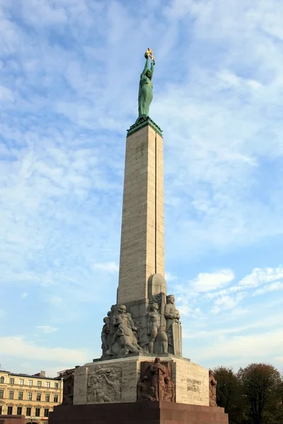 Freedom Monument in Latvia — Stock Photo, Image