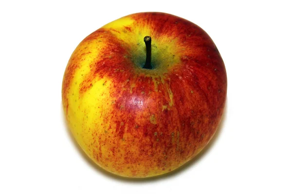 Červené a žluté jablko — Stock fotografie
