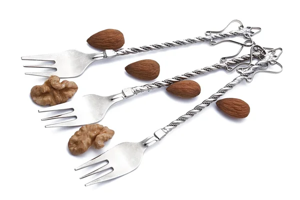Elegant dessert forks — Stock Photo, Image