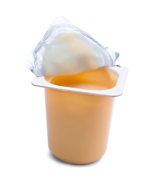 Joghurt aus Aprikosen — Stockfoto