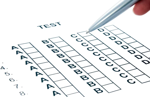 Teste no exame — Fotografia de Stock