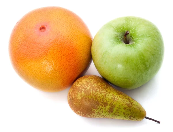 Grapefrukt äpple och päron — Stockfoto