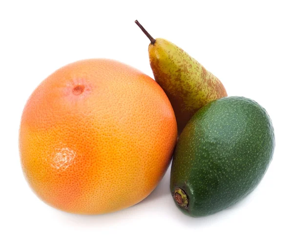 Grapefrukt, avokado och päron — Stockfoto
