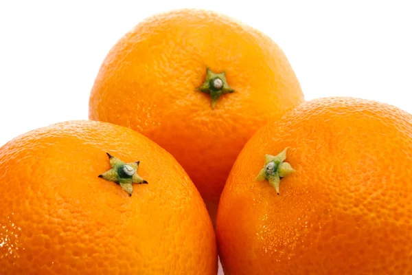 Three ripe mandarins — Stock Photo, Image