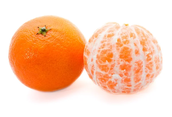 Duas tangerinas — Fotografia de Stock