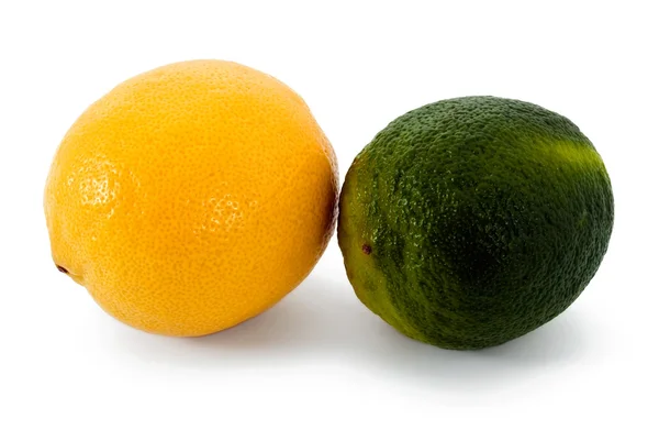 Sappige citroen en limoen — Stockfoto
